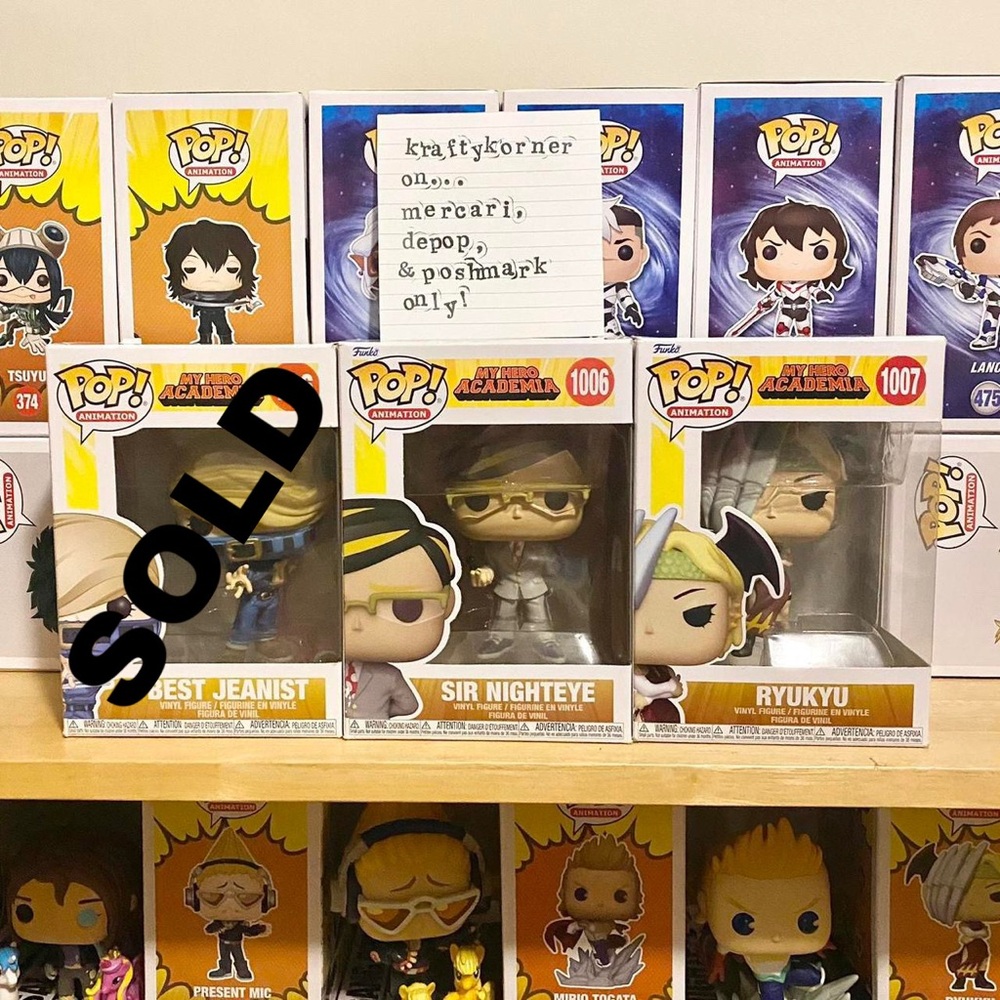 My Hero Academia Funko Pop! Lot/Bundle: Sir Nighteye and Ryukyu